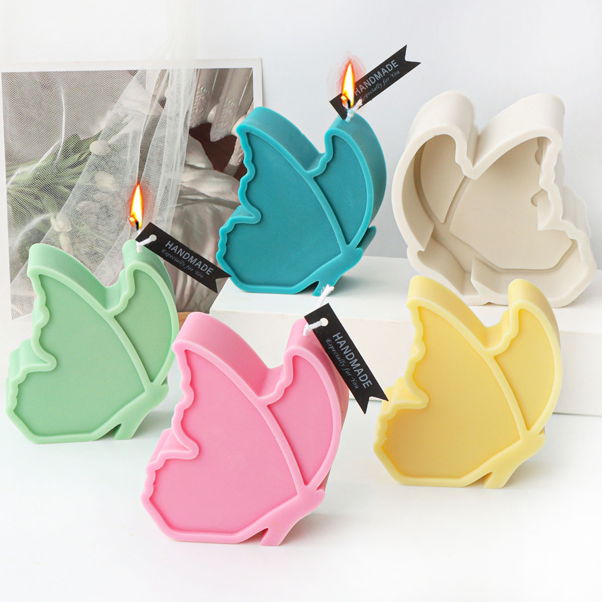 Moule à bougie en silicone pap - Soap Making Diy Kit avis et prix