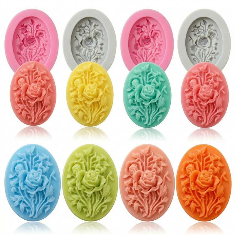 4 moules en silicone en forme  - Soap Making Instructions avis et prix